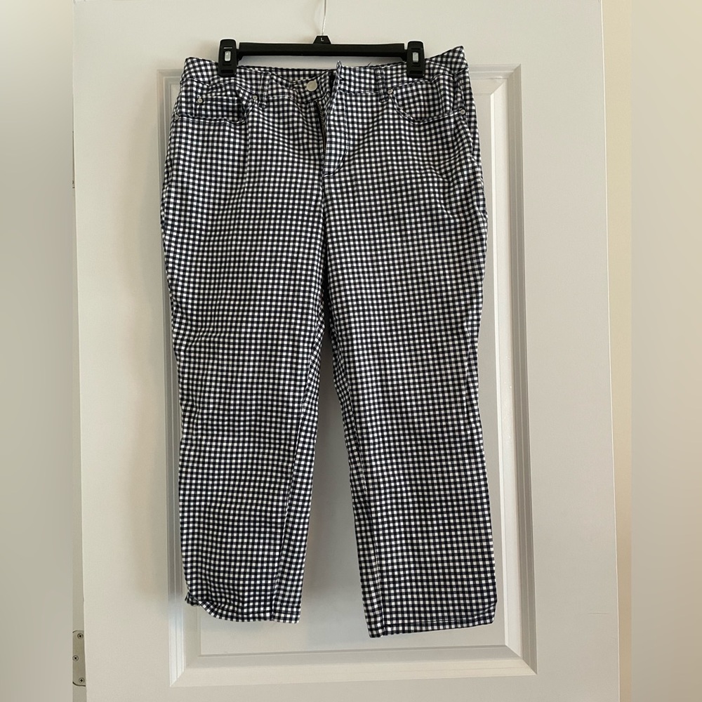 Charter Club Bristol Gingham Capri Size 12